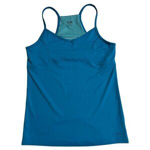 Women's Champion athletic tank top 2-in-1 active top blue/teal LARGE